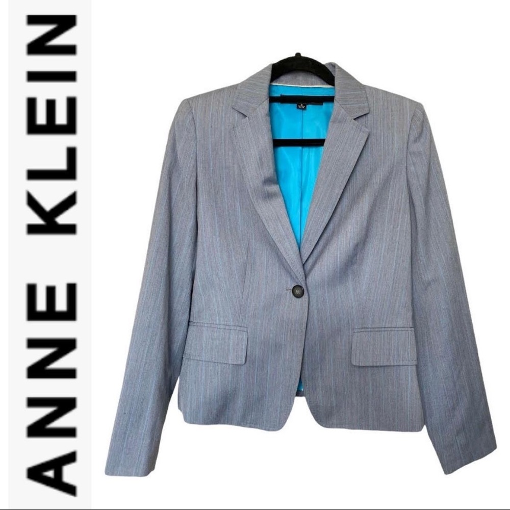 Anne Klein Gray Classic Blazer